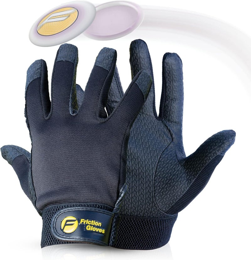 Friction Gloves Disc Sports Gloves - Rubberized Palm and Fingers for Amazing Grip on All Your Throws - Perfect for Driving & Putting - Play Your Best in Any Weather - Image 1